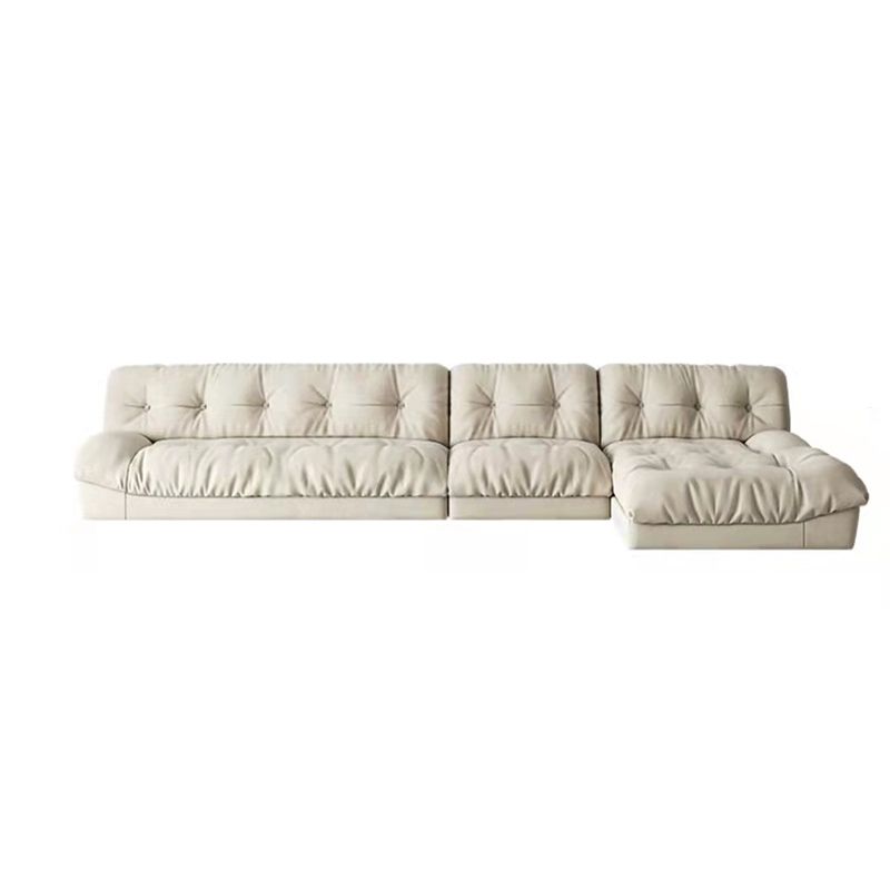 Armless Tufted Split-Back Sectional Sofa with Chaise L-Shape Sectionals Sofas Clearhalo 'furn' 'furn_sectionals' 'Furniture' 'furniture_sectionals' 'kitchen' 'kitchen_sectionals' 'Living Room Furniture' 'Sectionals' 1200x1200_0ab9df76-576e-4620-9c00-14188b3839aa