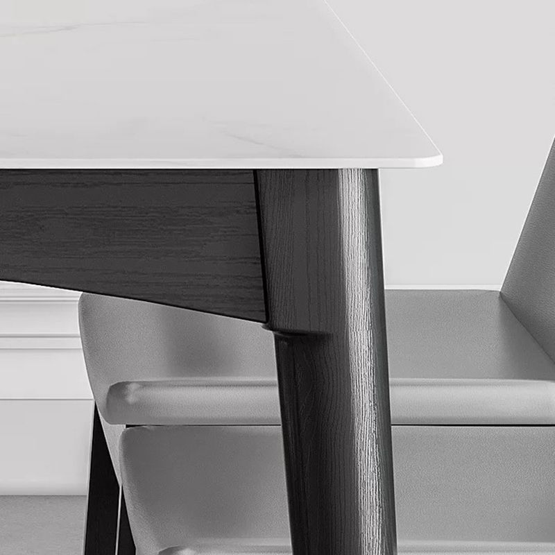 Medieval Modern Sintered Stone Top Dining Table Rectangle Table with 4 Legs Clearhalo 'Dining Tables & Seating' 'Dining Tables' 'dining_table' 'furn' 'furn_dining_table' 'Furniture' 'furniture_dining_table' 'Kitchen & Dining Furniture' 1200x1200_0abae736-5e14-4ca3-8f33-8c73ce4b454c
