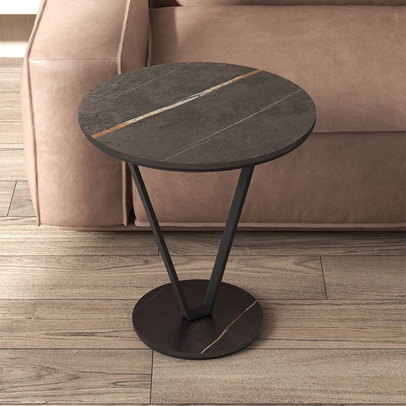 23.6" Tall Cross Legs Side Table Modernistic Metal Side End Snack Table Clearhalo 'Coffee & Accent Tables' 'End & Side Tables' 'end_side_tables' 'furn' 'furn_end_side_tables' 'Furniture' 'Living Room Furniture' 1200x1200_0abb43e4-23aa-4af7-b6ed-880c045c084f