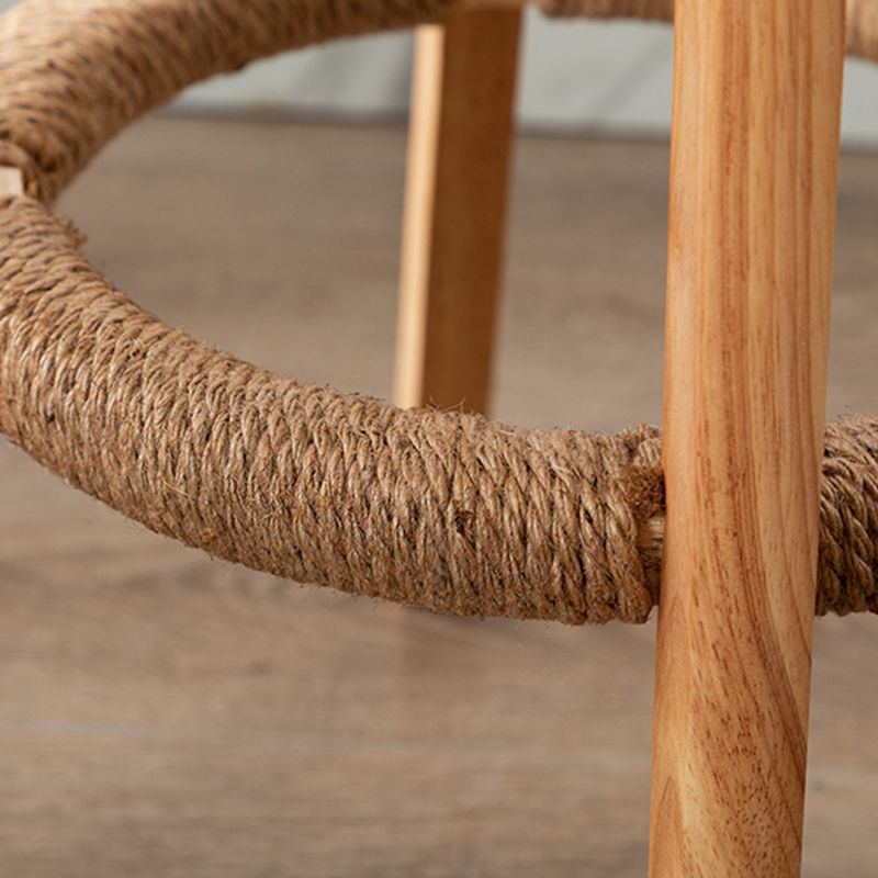 Nordic Wood Swivel Barstool Low Back Indoor Tall Stool with Upholstered Clearhalo 'Bar Furniture' 'Bar Stools' 'bar_stools' 'furn' 'furn_bar_stools' 'furniture_bar_stools' 'Kitchen & Dining Furniture' 'kitchen&dining_furn' 'kitchen' 'kitchen_furn' Furniture' 1200x1200_0abb6de0-5c51-455e-b836-764d40e2942a