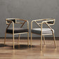 Metal Scandinavian Glam Kitchen Dining Room Arm Chair Open Back Chair Clearhalo ' kitchen&dining_furn' 'Dining Chairs' 'Dining Tables & Seating' 'dining_chair' 'furn' 'furn_dining_chair' 'Furniture' 'furniture_dining_chair' 'Kitchen & Dining Furniture' 'kitchen' 1200x1200_0abc0765-9ad7-46f6-8558-fd39dfbe60b3