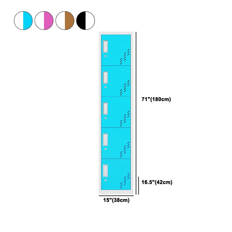 Contemporary Steel Wardrobe Armoire Hinged Wardrobe Cabinet for Home