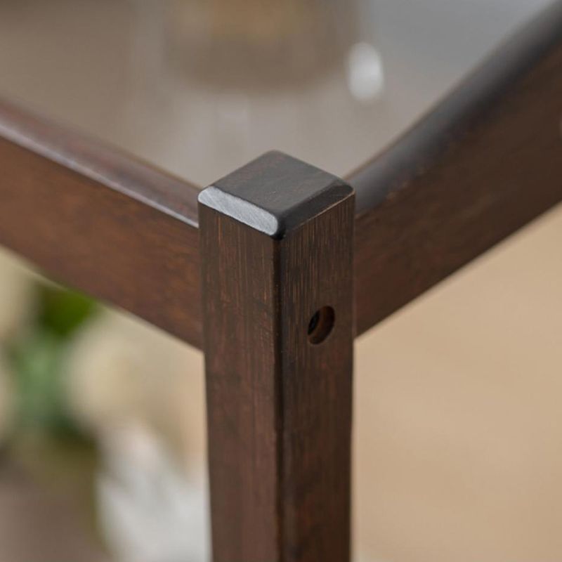 Contemporary Solid Wood with Shelf Rectangular Double Tier Side Table Clearhalo 'Coffee & Accent Tables' 'End & Side Tables' 'end_side_tables' 'furn' 'furn_end_side_tables' 'Furniture' 'Living Room Furniture' 1200x1200_0abfffb7-7524-43d6-b32d-1ee01a13892e