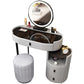 Mirrored Glass Makeup Counter Adjustable Mirror Vanity Dressing Table with Drawer