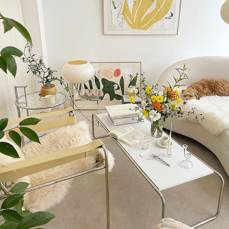 Modern Sled Wooden Coffee Table Rectangular Top Shape Cocktail Table Clearhalo 'Coffee & Accent Tables' 'Coffee Tables' 'coffee_tables' 'furn' 'furn_coffee_tables' 'Furniture' 'Living Room Furniture' 1200x1200_0ac1ae78-ada1-4eb5-a9a3-511fc6222565