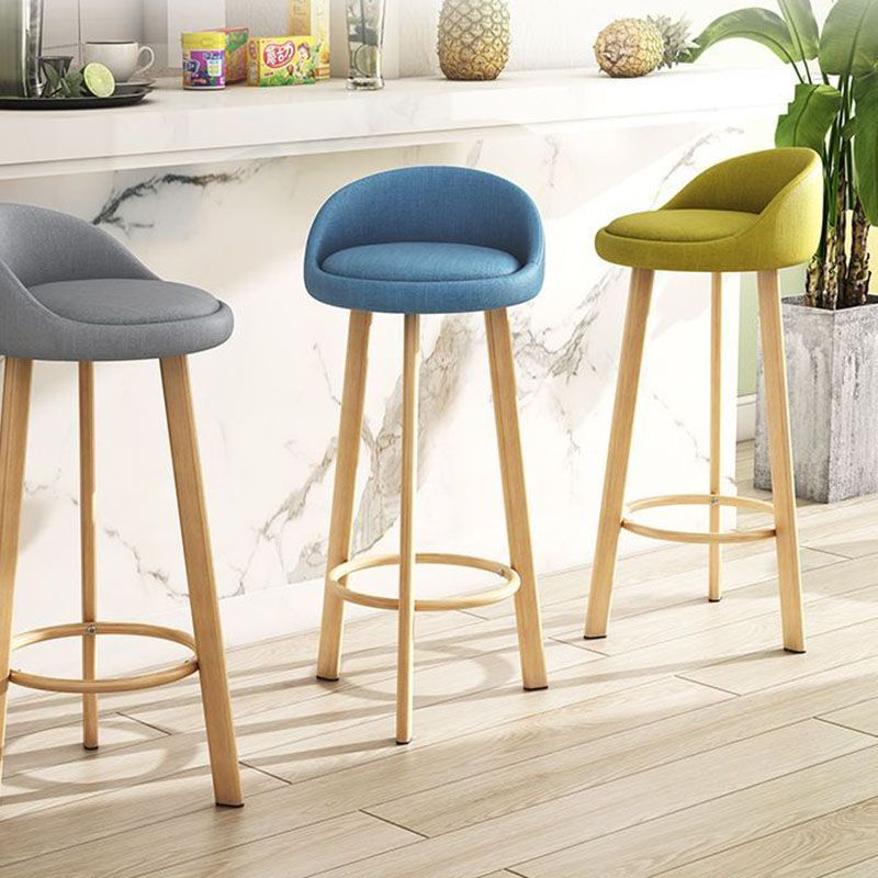 Glam Reception Upholstered Stool Matte Finish Round Footrest Stool Clearhalo 'Bar Furniture' 'Bar Stools' 'bar_stools' 'furn' 'furn_bar_stools' 'Furniture' 'furniture_bar_stools' 'Kitchen & Dining Furniture' 1200x1200_0ac40039-c030-4e7f-aac4-1dedfa6bed07