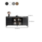 Moderno server da pranzo in legno di vetro con mobile sideboard in legno con 3 cassetti
