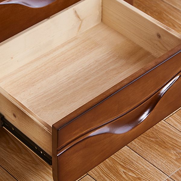 ソリッドウッドナイトテーブル引き出し付きの伝統的なベッドナイトスタンド