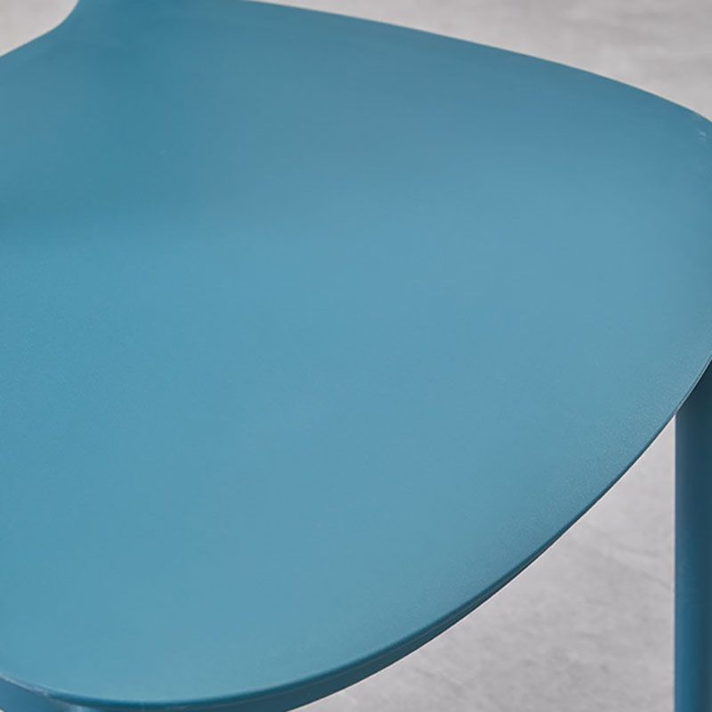 Contemporary Style Stackable Chairs Dining Open Back Armless Chair with Plastic Legs Clearhalo 'Dining Chairs' 'Dining Tables & Seating' 'dining_chair' 'Furniture' 'furniture_dining_chair' 'Kitchen & Dining Furniture' 1200x1200_0ac547c6-f69b-49ac-a4f9-dfb272878b43