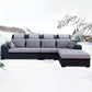 125.98" W √ó 70.87" D √ó 35.43" H High Back Square Arm Sectional with Slipcovered Clearhalo 'furn' 'furn_sectionals' 'Furniture' 'furniture_sectionals' 'Living Room Furniture' 'Sectionals' 1200x1200_0ac60b27-eeef-4083-a834-022752e8cd70
