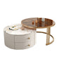 Frame 2 Nesting Coffee Table with 2 Drawers Modern Slate/Glass Round Coffee Table Set Clearhalo 'Coffee & Accent Tables' 'Coffee Tables' 'coffee_tables' 'furn' 'furn_coffee_tables' 'Furniture' 'Living Room Furniture' 1200x1200_0ac620b7-7eca-4572-87ef-a6218add96c5