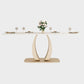 Glam Style Dinner Table Stone Rectangle Dining Room Table in White Clearhalo 'Dining Tables & Seating' 'Dining Tables' 'dining_table' 'furn' 'furn_dining_table' 'Furniture' 'Kitchen & Dining Furniture' 1200x1200_0ac92489-b307-482e-83f0-d1c83d50eb8c