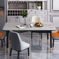 Modern Sintered Stone Standard Dining Table Rectangle Kitchen Dining Table with 4 Legs Base Clearhalo ' dining_table' 'Dining Tables & Seating' 'Dining Tables' 'Furniture' 'furniture_dining_table' 'Kitchen & Dining Furniture' 'kitchen&dining_furn' 'kitchen' 'kitchen_dining_table' 1200x1200_0acb0d5a-9307-449e-b71e-10356a2a98c3