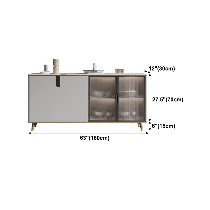 33.46"H Sideboard Glam Style Dining Server for Kitchen and Living Room Clearhalo 'buffet_sideboard' 'Buffets & Sideboards' 'furn' 'furn_buffet_sideboard' 'Furniture' 'Kitchen & Dining Furniture' 1200x1200_0acc4720-8a41-4018-8c46-12eddb336670