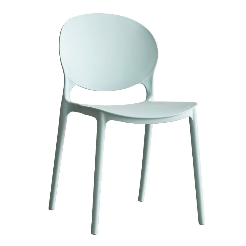 Scandinavian Armless Dining Chairs Plastic Indoor Stackable Open Back Side Chair Clearhalo ' kitchen&dining_furn' 'Dining Chairs' 'Dining Tables & Seating' 'dining_chair' 'furn' 'furn_dining_chair' 'Furniture' 'furniture_dining_chair' 'Kitchen & Dining Furniture' 'kitchen' 1200x1200_0accc1fb-f180-4f03-b69d-eb40ec59c2d9