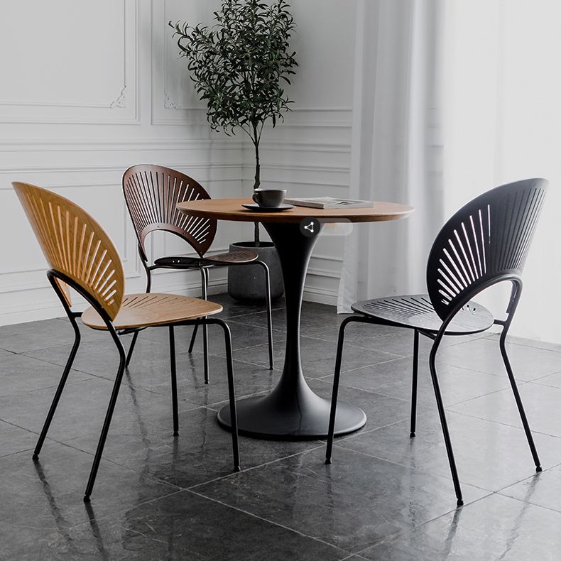 Wood Side Chair Contemporary Open Back Dining Chair for Indoor Clearhalo 'Dining Chairs' 'Dining Tables & Seating' 'dining_chair' 'furn' 'furn_dining_chair' 'Furniture' 'furniture_dining_chair' 'Kitchen & Dining Furniture' 1200x1200_0acd7fe7-d94b-4522-9aee-bda630c105d0