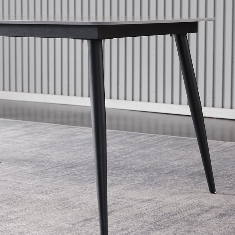 Contemporary 1/4/5/7 Pieces Dining Set Gray Sintered Stone Dining Table Clearhalo 'Dining Room Sets' 'Dining Tables & Seating' 'dining_room_set' 'furn' 'furn_dining_room_set' 'Furniture' 'furniture_dining_room_set' 'Kitchen & Dining Furniture' 'kitchen&dining_furn' 'kitchen' 1200x1200_0acd88a4-f34b-4b14-87b3-bdc9fb29320d