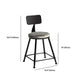 Industrielles rundes Bartisch-Set, 1/2/3-teilig, gesinterter Stein-Bartisch-Set für das Esszimmer
