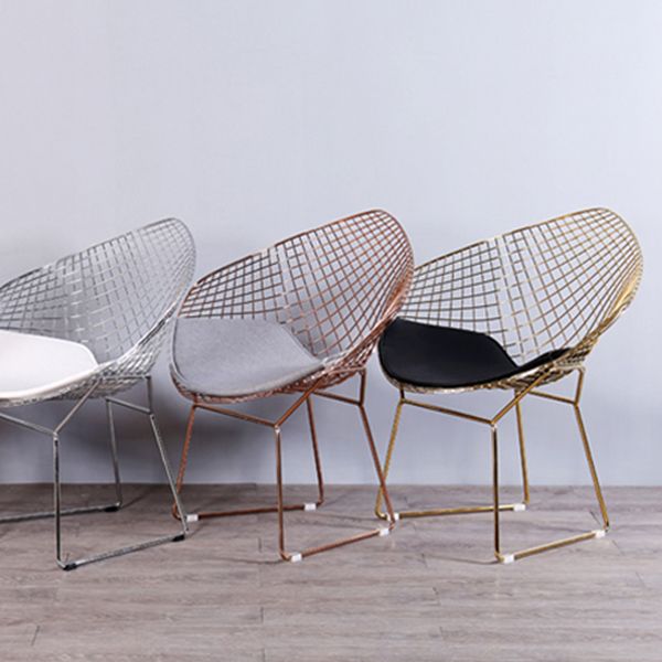 Scandinavian Armless Dining Chairs Upholstered Dining Side Chairs with Metal Legs Clearhalo ' kitchen&dining_furn' 'Dining Chairs' 'Dining Tables & Seating' 'dining_chair' 'furn' 'furn_dining_chair' 'Furniture' 'furniture_dining_chair' 'Kitchen & Dining Furniture' 'kitchen' 1200x1200_0ad04ad9-72ea-4adb-8d94-ec26aa7ac288