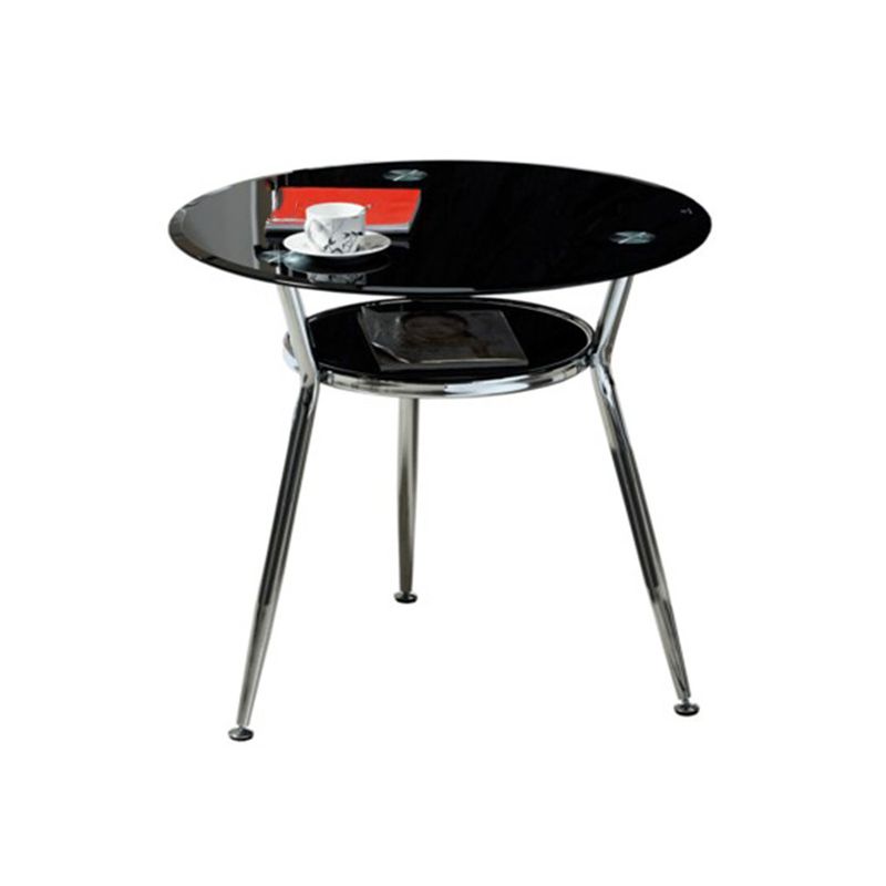 Glass Top Dining Table Modern Round Dining Table with 3 Legs Clearhalo 'Dining Tables & Seating' 'Dining Tables' 'dining_table' 'furn' 'furn_dining_table' 'Furniture' 'furniture_dining_table' 'Kitchen & Dining Furniture' 'kitchen' 'kitchen_dining_table' 1200x1200_0ad13b6e-7542-4f76-a335-e609bc871bdf