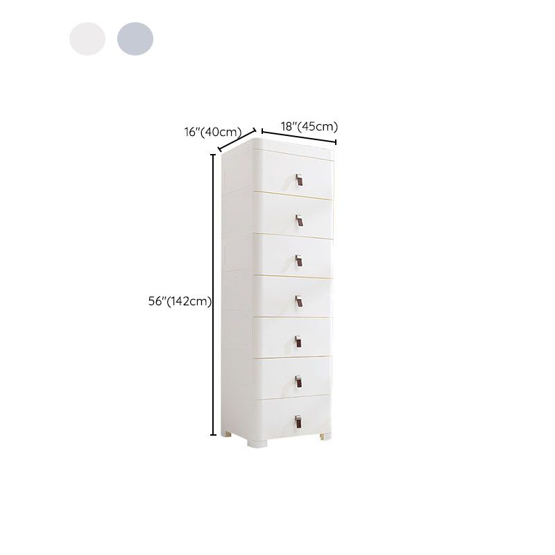 Cassettiera contemporanea cassetti di plastica mobile per la casa e l'ufficio