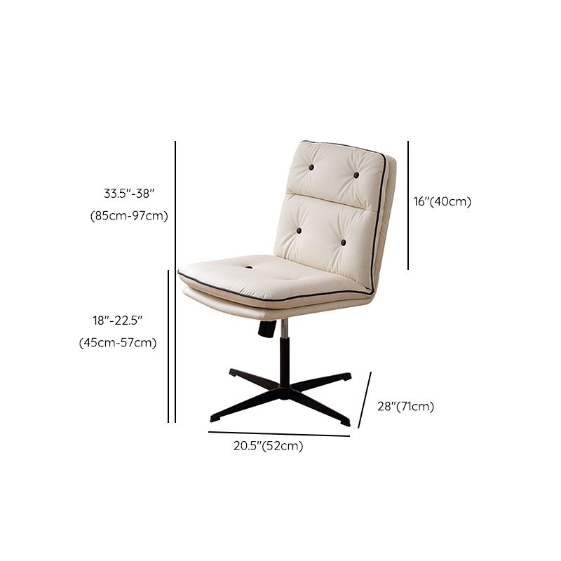 Modern Tufted Managers Chair Faux Leather Desk Mid-Back Chair Clearhalo 'furn' 'furn_office_chair' 'Furniture' 'Office Chairs' 'Office Furniture' 'office_chair' 1200x1200_0ad26147-6ff4-40c9-955f-df15ba7aa10d