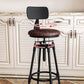 Metal Adjustable Height Bar Stool Armless Round Upholstered Bar Stool Clearhalo 'Bar Furniture' 'Bar Stools' 'bar_stools' 'furn' 'furn_bar_stools' 'Furniture' 'Kitchen & Dining Furniture' 1200x1200_0ad334de-75e4-49ce-8173-8c4de40dd1de