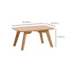 11"H Contemporary Coffee Table Solid Wood Coffee Cocktail Table