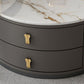 Modern Coffee Cocktail Table Round Nesting Coffee Table Set with Drawer Clearhalo 'Coffee & Accent Tables' 'Coffee Tables' 'coffee_tables' 'furn' 'furn_coffee_tables' 'Furniture' 'Living Room Furniture' 1200x1200_0ad48c94-336f-4d18-b1c7-fbc464d59b77