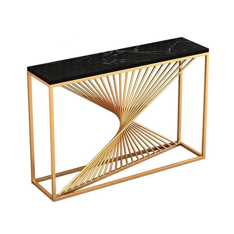Table de console de fer contemporaine