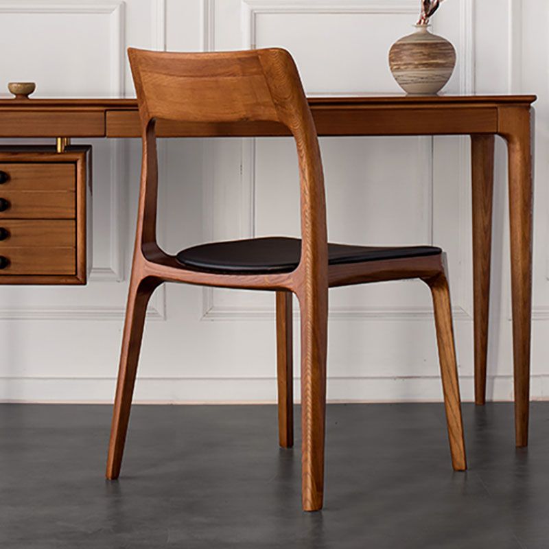 Industrial Design Open Back Dining Side Chair for Home Wood Legs Armless Side Chairs Clearhalo 'Dining Chairs' 'Dining Tables & Seating' 'dining_chair' 'furn' 'furn_dining_chair' 'Furniture' 'furniture_dining_chair' 'Kitchen & Dining Furniture' 1200x1200_0ad9dd22-4936-439b-b885-9caf02239cc1