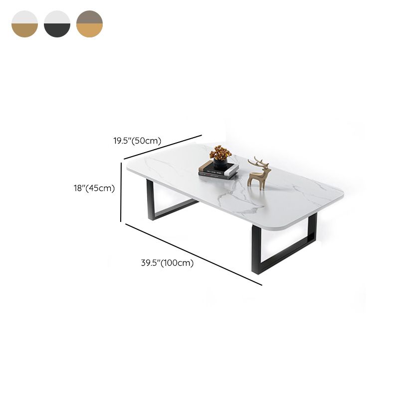 Slate Rectangular Coffee Table Trestle Coffee Cocktail Table Clearhalo 'Coffee & Accent Tables' 'Coffee Tables' 'coffee_tables' 'furn' 'furn_coffee_tables' 'Furniture' 'Living Room Furniture' 1200x1200_0adac7b5-bdf5-467a-9c86-a4d303742e2c