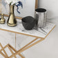 11.8" W Modern Console Accent Table Antique Finish Sofa Console Table in Marble Clearhalo 'Console Tables' 'console_tables' 'Entry & Mudroom Furniture' 'furn' 'furn_console_tables' 'Furniture' 1200x1200_0adc9a2f-8c14-4e8e-a2c9-64bd5dec30f4