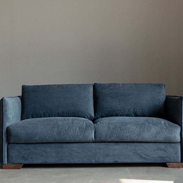 Divano divano scandinavo in tessuto soggiorno cuscini di divano standard braccio quadrato