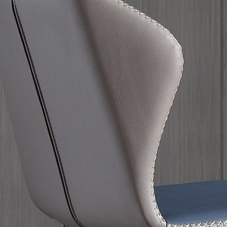 Contemporary Metal Dining Armless Chair Wingback Parsons Chair for Home Use Clearhalo ' kitchen&dining_furn' 'Dining Chairs' 'Dining Tables & Seating' 'dining_chair' 'furn' 'furn_dining_chair' 'Furniture' 'furniture_dining_chair' 'Kitchen & Dining Furniture' 'kitchen' 1200x1200_0add11ec-69d8-4f91-b122-e5f160d3efc6