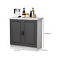 Contemporary Dining Server Dining Room Buffet Server Cabinet with Storage