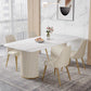 Nordic Sintered Stone Top Dining Set Rectangle 1/2/5/7 Pieces Dining Room Table Set Clearhalo 'Dining Room Sets' 'Dining Tables & Seating' 'dining_room_set' 'furn' 'furn_dining_room_set' 'Furniture' 'furniture_dining_room_set' 'Kitchen & Dining Furniture' 1200x1200_0ae0737d-c6f9-4cb3-8294-71dd22c0c5a2