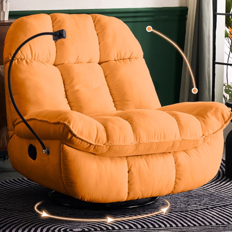 Sedia alare contemporanea reclinabile in metallo a colori solido rocusta girevole interno