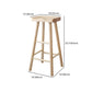 Contemporary Bar and Counter Stool Natural Finish Stool with 4 Wood Legs Clearhalo 'Bar Furniture' 'Bar Stools' 'bar_stools' 'furn' 'furn_bar_stools' 'Furniture' 'furniture_bar_stools' 'Kitchen & Dining Furniture' 1200x1200_0ae1e4a9-df0b-42af-abc1-dec8b2405f53
