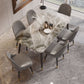 Rectangle Dining Table Set 1/2/5/7 Pieces Modern Indoor Dinette Set in Grey Clearhalo 'Dining Room Sets' 'Dining Tables & Seating' 'dining_room_set' 'furn' 'furn_dining_room_set' 'Furniture' 'Kitchen & Dining Furniture' 1200x1200_0ae5fccd-df56-4648-85c8-6f9aeeff43c8