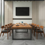 Solid Wood Rectangle Office Desk Industrial 29.53" Tall Writing Desk Clearhalo 'furn' 'furn_office_desk' 'Furniture' 'Office Desks' 'Office Furniture' 'office_desk' 1200x1200_0ae63151-fc9f-405d-b51a-34666cc0a1d1