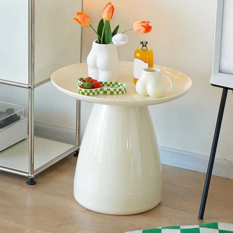 Pedestal End Table Plastic Round Side Sofa Side Accent Table with Tray Top Clearhalo 'Coffee & Accent Tables' 'End & Side Tables' 'end_side_tables' 'furn' 'furn_end_side_tables' 'Furniture' 'Living Room Furniture' 1200x1200_0ae6c622-8822-42b2-b9c1-5e1c5e136788