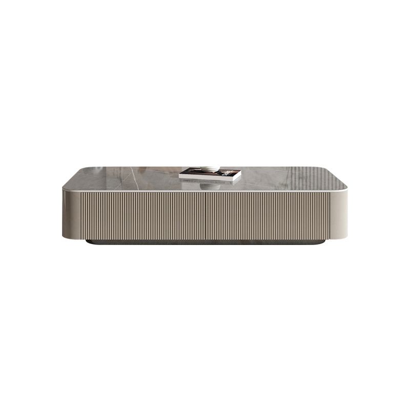 Pedestal Glam Coffee Table Rectangle Slate Single Coffee Table with Drawer Clearhalo 'Coffee & Accent Tables' 'Coffee Tables' 'coffee_tables' 'furn' 'furn_coffee_tables' 'Furniture' 'Living Room Furniture' 1200x1200_0ae7552e-a756-4150-90fb-6da8292bf5a5
