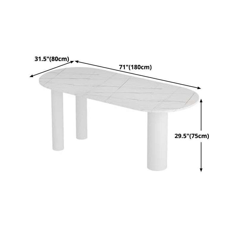 Metal Contemporary White Dining Table Sintered Stone Top Table for Dining Room Clearhalo ' dining_table' 'Dining Tables & Seating' 'Dining Tables' 'furn' 'furn_dining_table' 'Furniture' 'furniture_dining_table' 'Kitchen & Dining Furniture' 'kitchen&dining_furn' 'kitchen' 'kitchen_dining_table' 1200x1200_0ae7cbb4-8ba0-4ab8-b959-2103fbbc0560