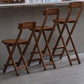 Tabourets contemporains en bois de taille de comptoir pliant le tabouret de bar de taille