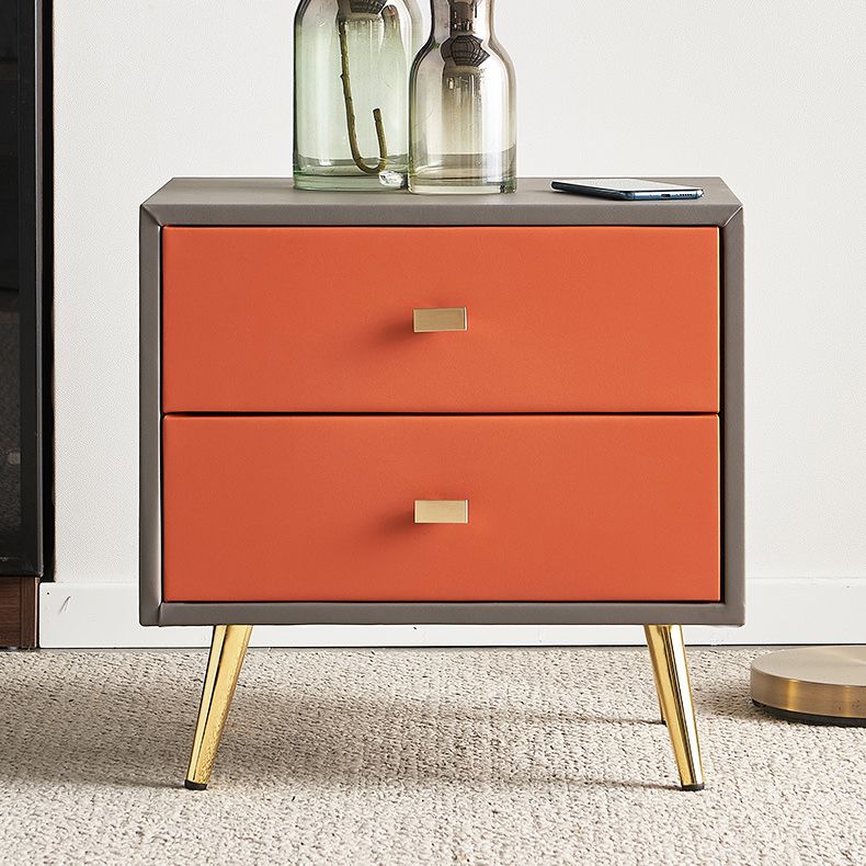 Solide houten accenttafel nachtkastjes benen inbegrepen bedkast met 2 laden