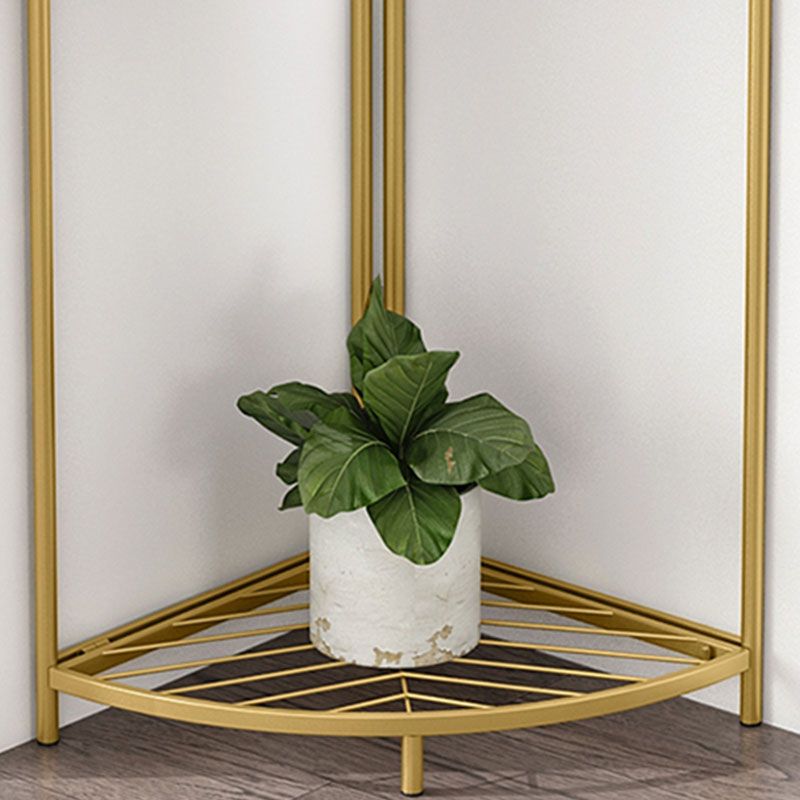 Eigentijdse stijl jas hanger multilayer planken metaalachtige toegangsrek rek