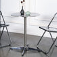 Stainless Steel Industrial Dining Table Pedestal Table for Dinning Room Clearhalo ' dining_table' 'Dining Tables & Seating' 'Dining Tables' 'Furniture' 'furniture_dining_table' 'Kitchen & Dining Furniture' 'kitchen&dining_furn' 'kitchen' 'kitchen_dining_table' 1200x1200_0aeb3425-0b55-4567-b7ed-c839ad4428f5