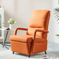 Faux Leather Recliner Chair Manial-Push Back Recliners with Footrest