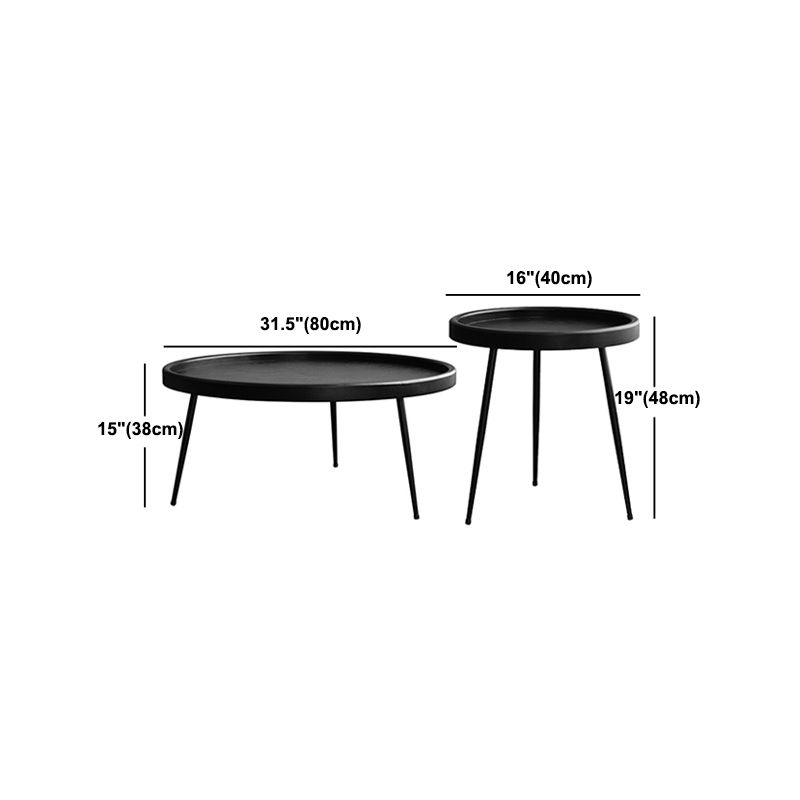 Scandinavian 3 Legs Coffee Table Round Wooden Coffee Table for Living Room Clearhalo 'Coffee & Accent Tables' 'Coffee Tables' 'coffee_tables' 'furn' 'furn_coffee_tables' 'Furniture' 'Living Room Furniture' 1200x1200_0aee8fdb-1ad1-4db7-bc9a-c1894e950ead